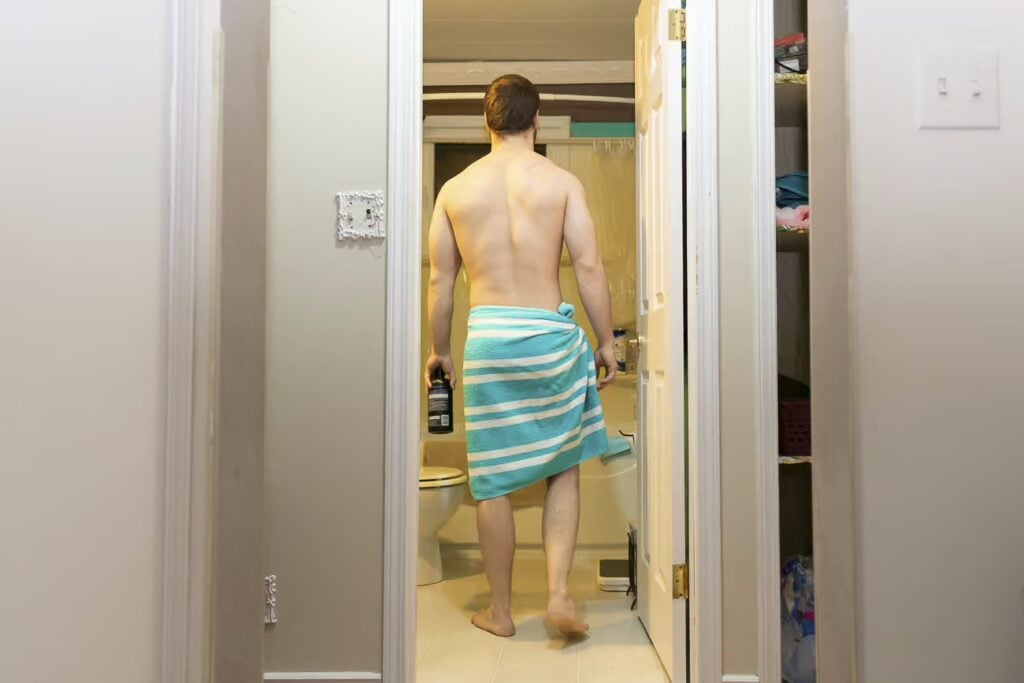 Why Is Singapore So Strict? 24 Rules To Know Before Visiting 21 Male Bathroom Bare Back Towel Wrapped Around