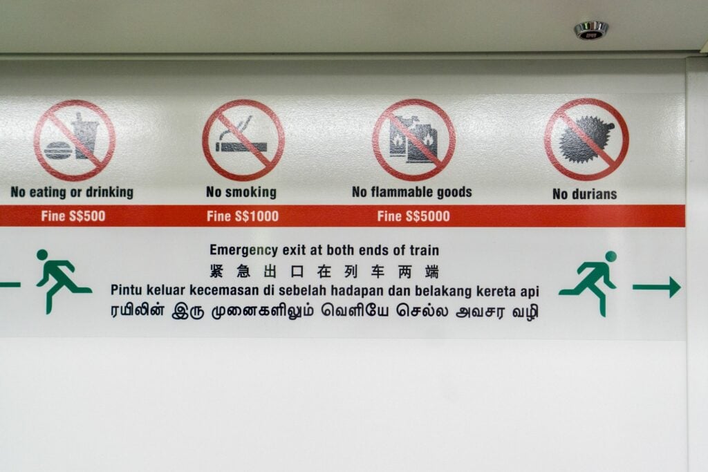 Why Is Singapore So Strict? 24 Rules To Know Before Visiting 14 Singapore Fines Signage