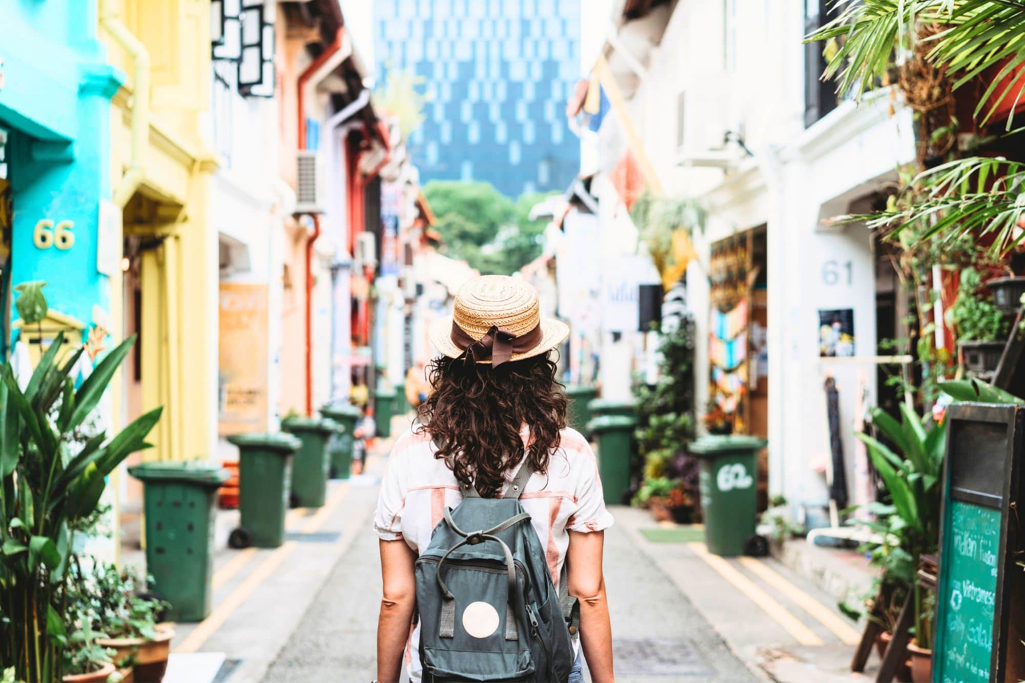 Young Adult Woman Haji Lane Singapore