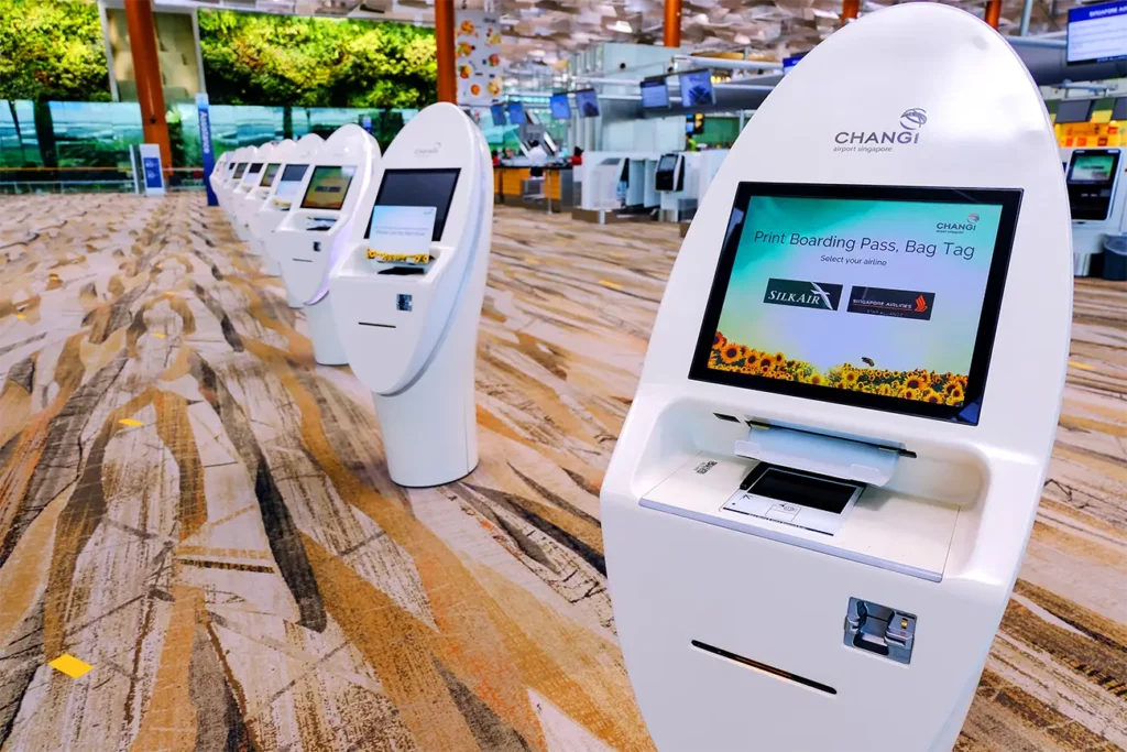 Changi Airport Self Check In Kiosk