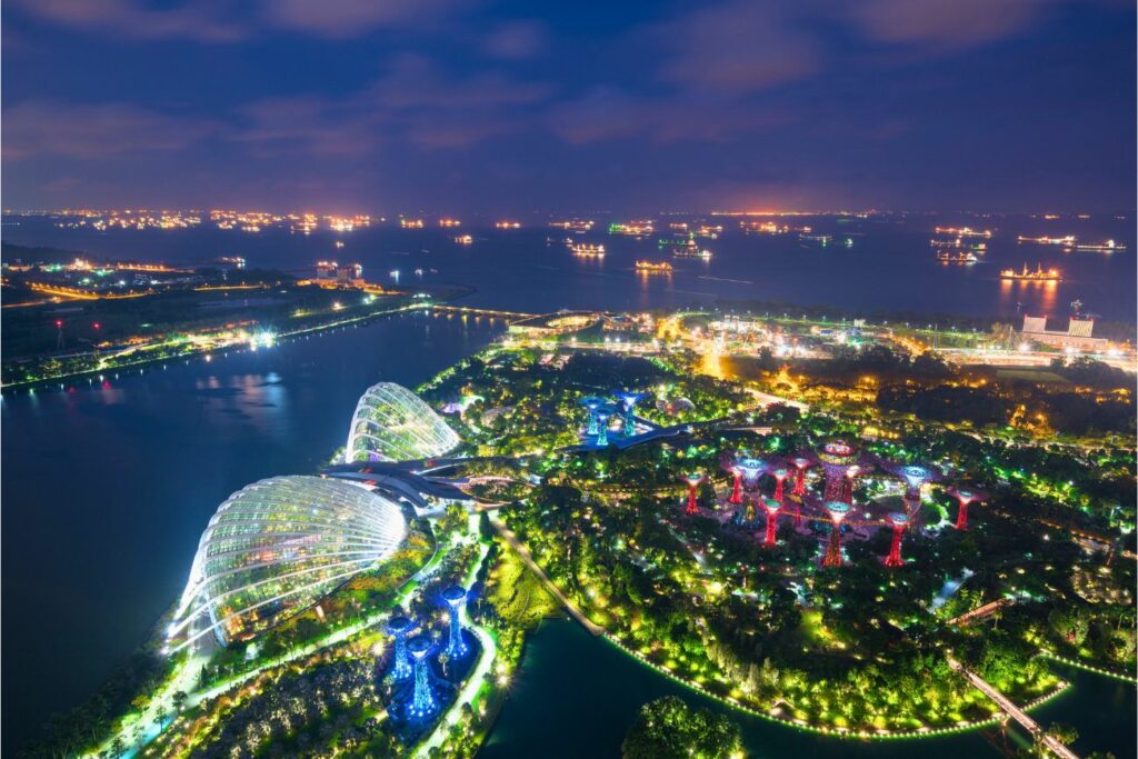 Gardens by the Bay Night View Marina Bay Singapore
