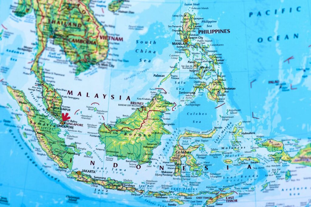 Southeast Asia South China Sea Map