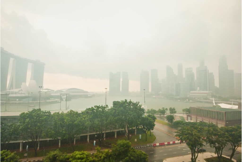 Tropical Rain Storm Singapore
