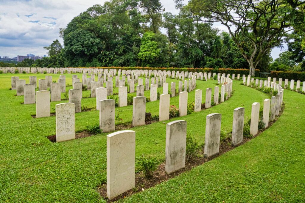 World War Two Military Kranji War Cemetery Singapore