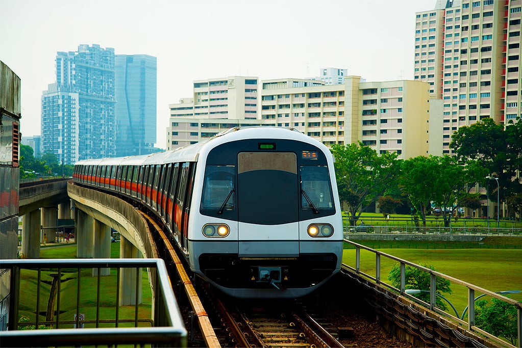 MRT Train Railway Track HDB Singapore