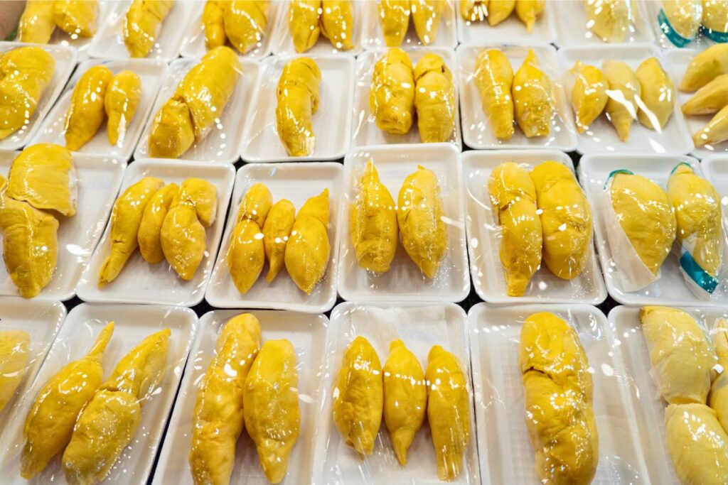 Ready To Eat Durians In Plastic Boxes