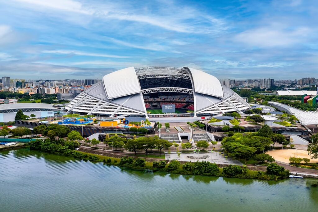 Aerial View Singapore National Stadium