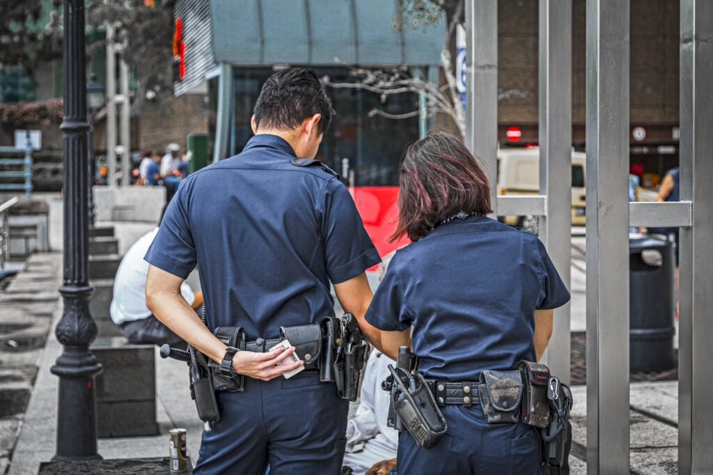 Singapore Police Officers ID Control