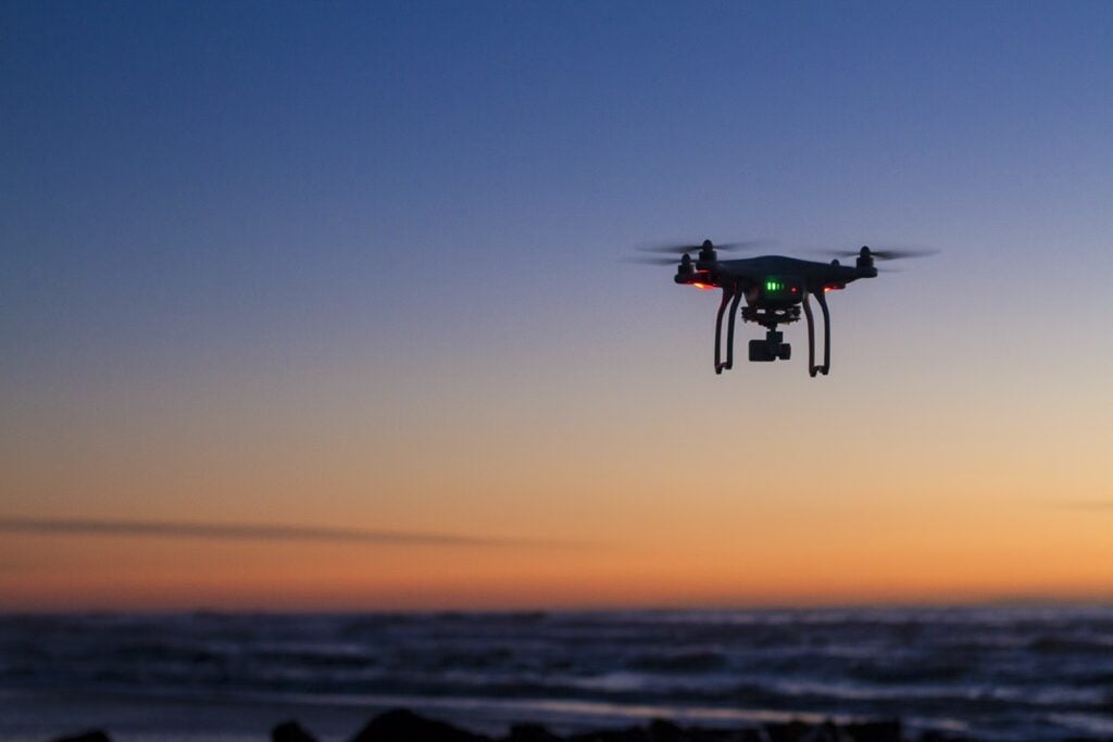Drone Flying Dawn